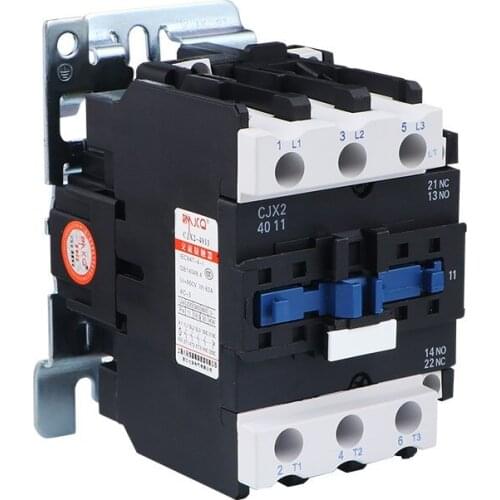 CJX2-4011 Industrial Magnetic Contactor 3 Phase40A 50A 65A Din Rail Telemecanique Contactor AC12V 24V 36V 48V 110V 220V 380V