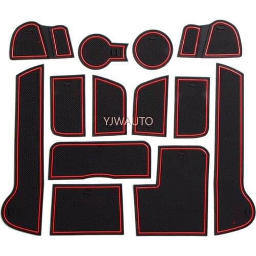 Door Slot Mat for Kia Sportage R Gate Groove Cushion Car Door Rubber Cup Holder Mats Anti-slip Carpets Position