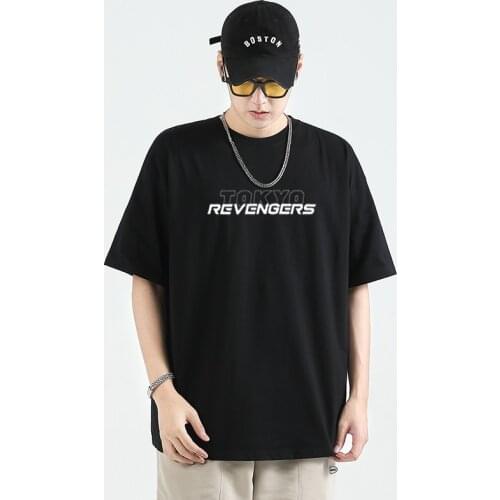 Tokyo Revengers Printed t shirts men Oversized T-shirt 100% Cotton Unisex graphic tees men streetwear woman tshirts white tee