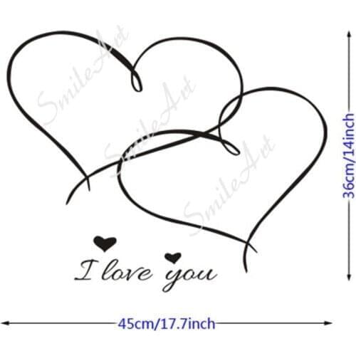 Hot Love Home Decor Modern Acrylic Decoration For Baby Kids Rooms Decor Sticker Mural