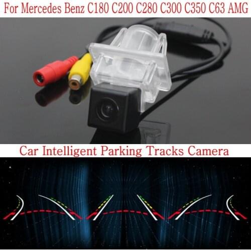 Car Intelligent Parking Tracks Camera FOR Mercedes Benz C180 C200 C280 C300 C350 C63 / Back up Reverse Camera / Rear View Camera