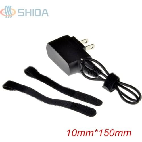 Hot Sale 100pcs/lot 10mm *150mm P Type Straps Hook and Loop Cable Wire Management Straps Nylon Colorful Cable Ties Free Shipping