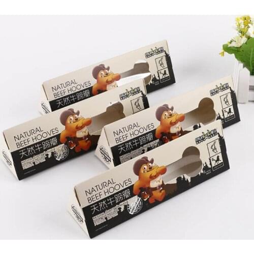 Matte Lamination Self lock bottom snow printed paper biscuit packaging box with plastic window ---DH10185