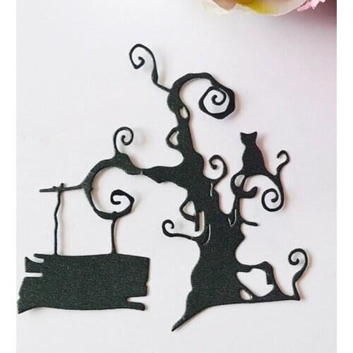 Halloween tree Metal Cutting Dies Scrapbooking Stencil for Album Paper DIY Gift Card Decoration Embossing Dies New 2020