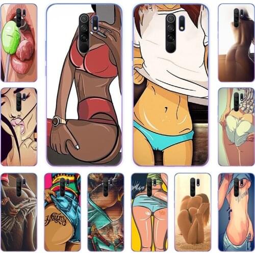 Sexy Girl Lady Lips Silicone Soft TPU Phone Case For Xiaomi Redmi 8 9 7 9A 9C 7a 6 6A K20 K40 9T Note 10 9 8T 7 6 Pro 9s Cover