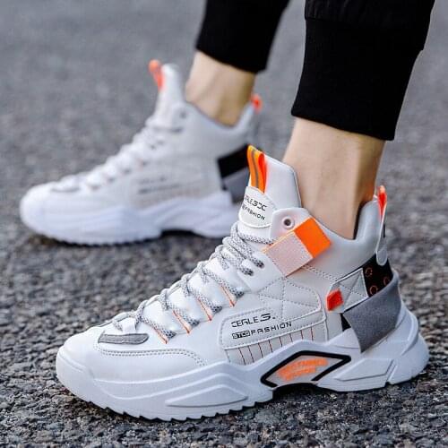 2021 winter new cashmere warm mens daddy shoes tide mens shoes Korean fashion casual running shoes