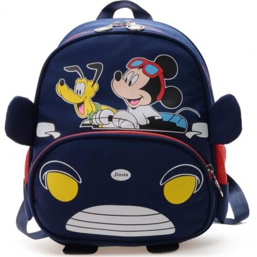 New Cartoon Backpack Minnie Mickey Print Schoolbag Kindergarten/Primary School Kids Bags Infantil Mochila For Baby Girls Boys