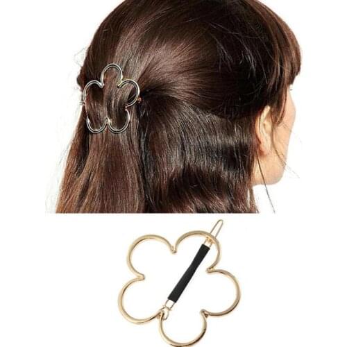 Shuangshuo Trending Styles Flower Hair Jewelry Hollow Flower Wedding Hair Accessories for Women Bridal Hair Clip Hair Pins