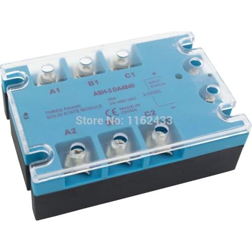 TSR-40DA three phase DC to AC 40A 90-480VAC solid state relay / SSR ASH-3 DA4840