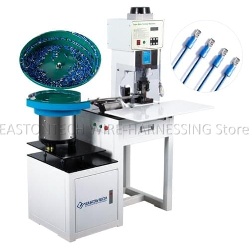 EASTONTECH EW-5055 Wire Crimping Machine With Vibrating Feeder For Loose Terminal