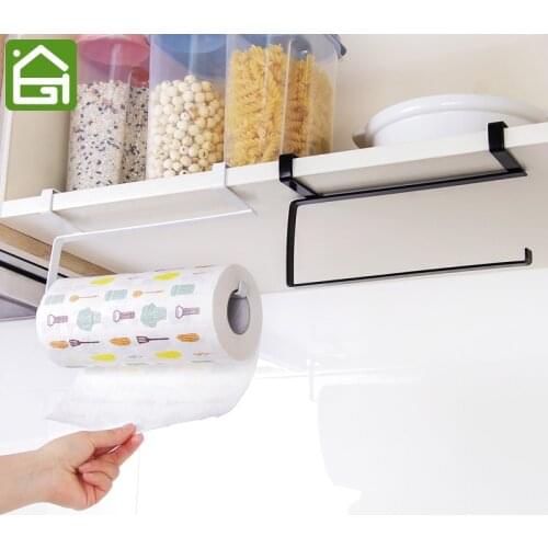 Kitchen Wash Cloth Hanger Wardrobe Clothing Hook Under Shelf Disposable Paper Hanging Storage Rack Cupboard Towel Shelves