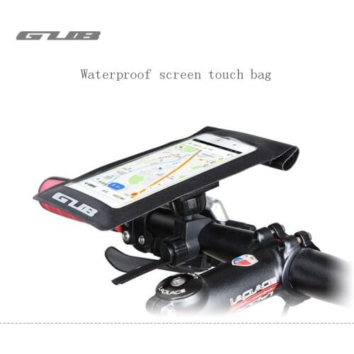 Touch Screen 420 Rotating Universal Waterproof Bicycle Phone Case Quick Release Bicycle Phone Bag Cycling Phone Clip Nylon