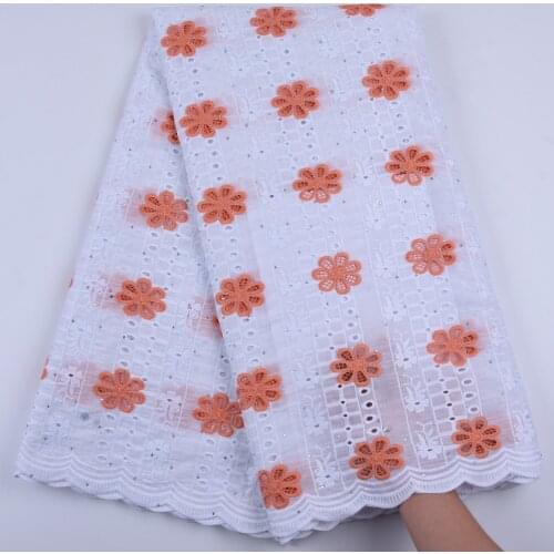 High Quality Swiss Voile Laces In Switzerland Cotton African Dry Cotton Lace Fabric Nigerian Man Women Voile Lace Material 1678