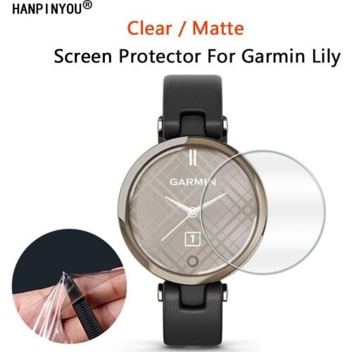 1/10 Pcs For Garmin Lily Sports Smart Watch Clear Glossy / Anti Fingerprint Matte Screen Protector Soft Film -Not Tempered Glass