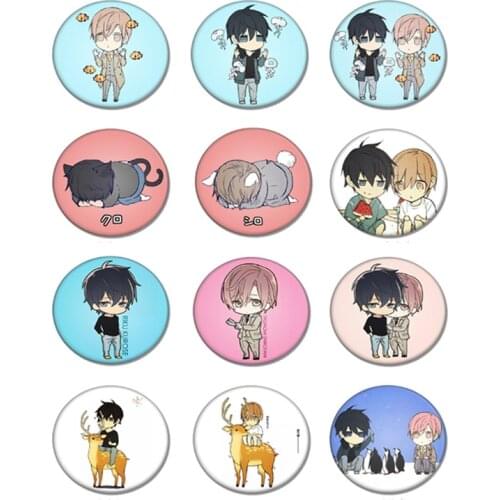 1pcs Fujoshi BL 10 Count Ten Count Tadaomi Shirotani Kurose RIKU Brooch yaoi fan Badge Pins Bag Packbag Clothing Patch Pin