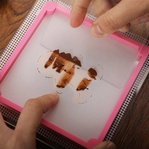 2pcs Cake Stencil Fixing Frames Decoration Printing Die Pennies Die Cookies Candy Novice DIY Baking Tool Spray Mold Fixing Frame