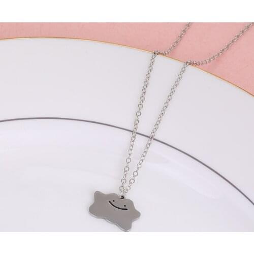 2021 Wholesale Cute Weather Necklace Simple Lightning Smile Cloud Pendant Meteorologist Forecast Necklace Accessories Jewelry