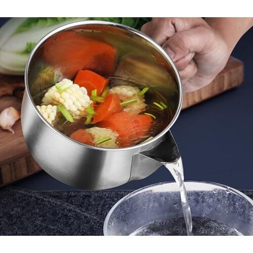 304 stainless steel oil kettle filter pot large capacity kitchen household leak proof kettle dust proof oil filter pot