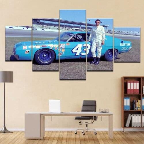 5 Panel/piece HD Print Boss Mustang Pony Car modern wall posters Canvas Art Painting For home living room decoration