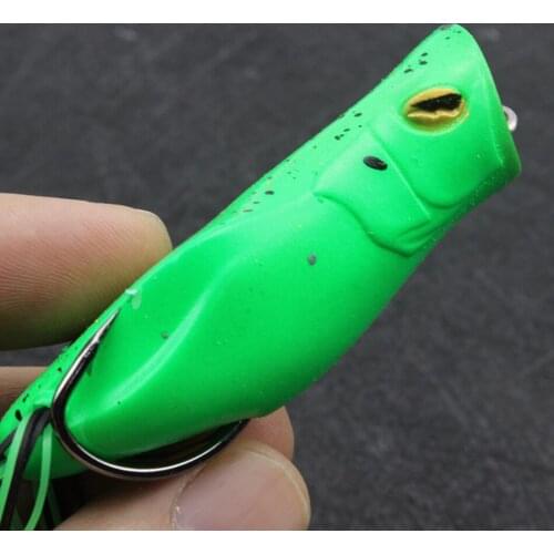5PCS High Quality mouse Soft Baits Fishing Lure 70mm 16g Frog Lure Bass Bait 2 treble hooks NEW Shallowater Fishing Tackle