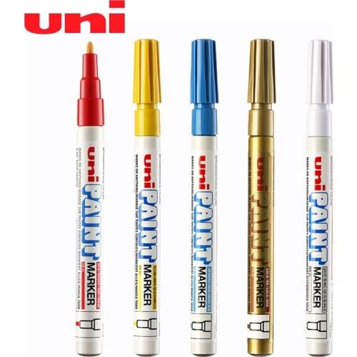 6pcs/lot Oil Based Paint Marker 0.8-1.2mm Original UNI PX-21 wholesale 11 colors to choose rotulador