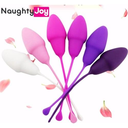 6pcs/Set Safe Silicone Kegel Balls Vaginal Ball Tighten Exercise Vagina Shrinking Dumbbell Sex Toys for Adults Women Geisha Ball