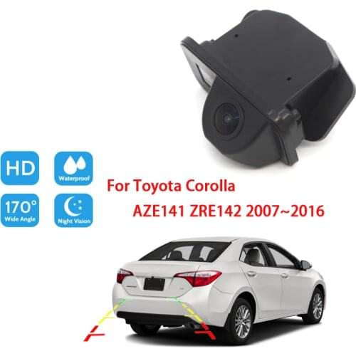 Car reversing rear view camera For Toyota Corolla AZE141 ZRE142 2007~2016 CCD Full HD reverse parking camera high quality RCA