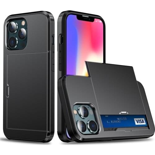 Wallet Slide Cover Card Slot Case For iPhone 13 Mini Case Iphone 13 Mini Phone Case iPhone 13Mini 13 Pro Max 13Pro Max Funda