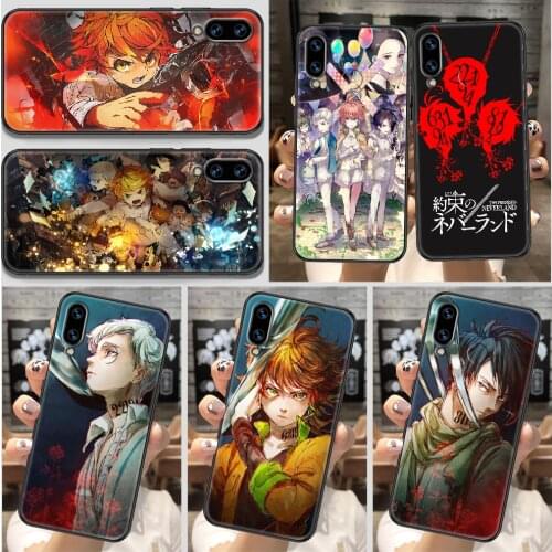 Anime The Promised Neverland Phone Case For Huawei Honor 6A 7A 7C 8A 8X 8 9 9X 10 10i 20 Lite Pro black trend shell fashion