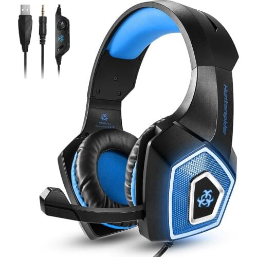 Colorful Light Indicator V1 Stereo Gaming Headset Deep Bass Over-Ear Gaming Headphones With Mic LED Light For PS4 PC Auriculares