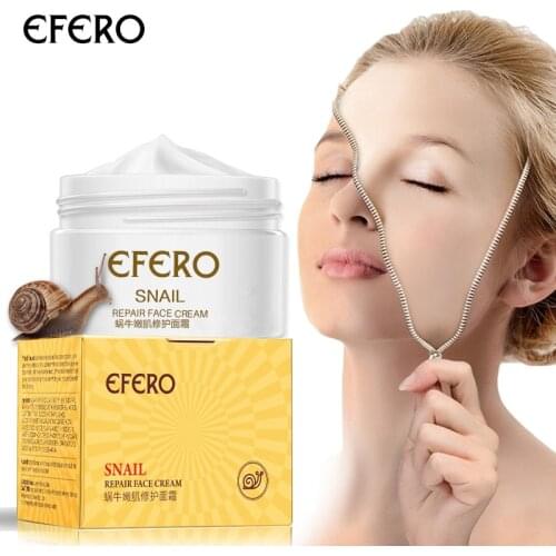 Efero Snail Repair Face Essence Day Cream Anti-Ageing Anti Wrinkle Whitening Nourishing Hyaluronic Acid Lifting Face Skin Care