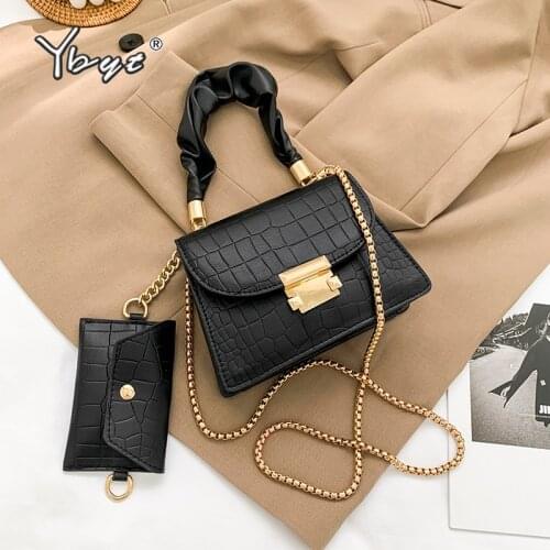 Elegant Brand Small Tote Shoulder Bags For Women Stone Pattern PU Leather Luxury Designer Handbags Chain Female Crossbody Bag