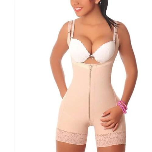 Shapewear For Womens Stretchy Slimmer For Tummy Bodysuit Tummy Control Panty Faja Open Bust Body Shaper