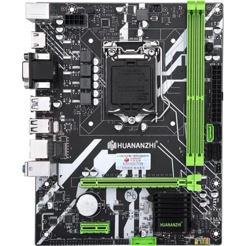 HUANANZHI B75 PLUS Motherboard For Intel LGA-1155 M-ATX i3 i5 i7 E3 with Dual-Channel DDR3 Memory16GB SATA3.0 VGA +HDMI +COM