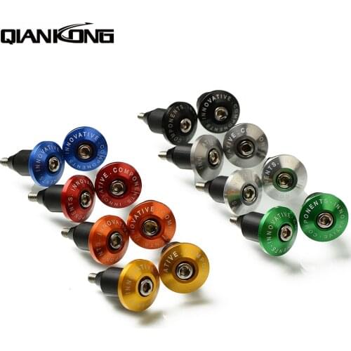 CNC Motorcycle Aluminum billet Handlebar Grips Bar Ends For KAWASAKI yzf R3 R25 ER6N NINJA250 300 Honda HORNET 250 600 900