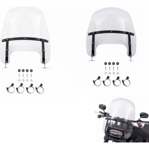 Motorcycle clear windshields for Harley Softtail Fat Boy 2018-2021 Removable windshields