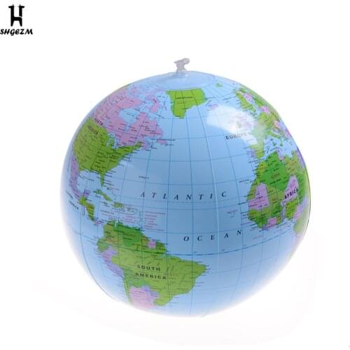 40Cm Early Educational Learning Inflatable Earth World Geography Globe Map Balloon Toy Beach Ball