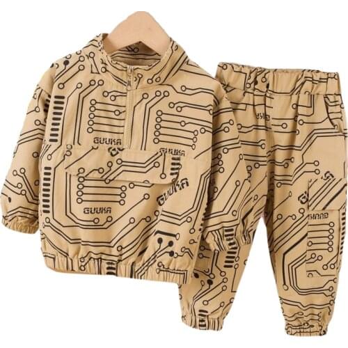 New Spring Autumn Baby Girls Clothing Fashion Children Clothes Cotton Jacket Pants 2Pcs/sets Boys Casual Costume Kids Tracksuits