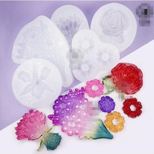 New 1pcs rose flower DIY Resin Decorative Craft Jewelry Making Mold Scrapbooking Silicone Mould epoxy resin mold for jewelry