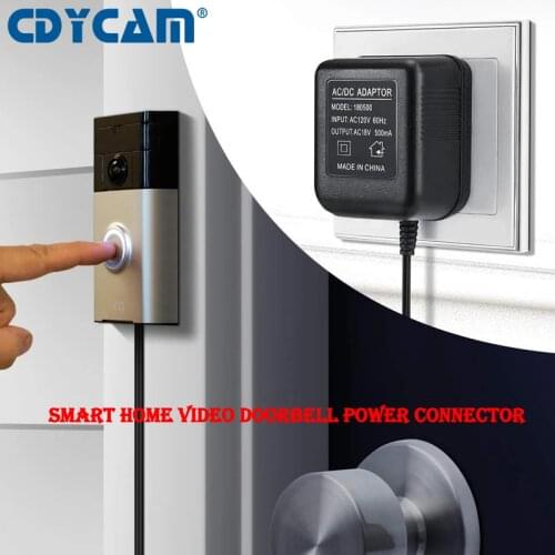 2021 New 18V AC Transformer Wifi Smart home Video Doorbell Camera Power Adapter Plug for IP Video Wireless 220V-240V Converter