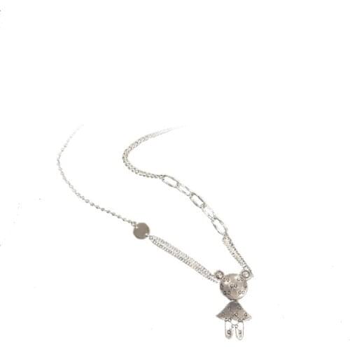 RZ029 Cute Bear Necklace Fashion Personality Temperament Simple Retro Cold Wind