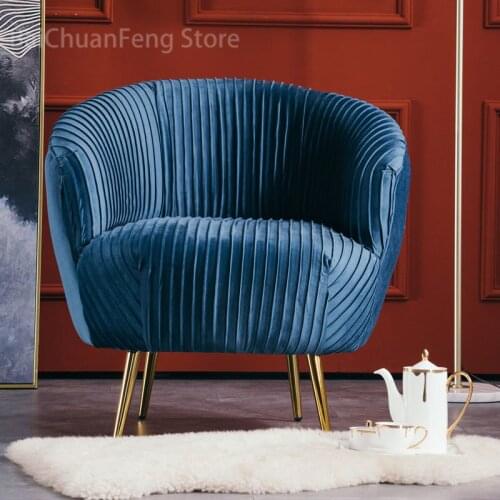 Personalized Living Room Chairs Light Luxury Single Sofa Home Furniture Simple Leisure Villa Hotel Reception Hall Sofa Armchair
