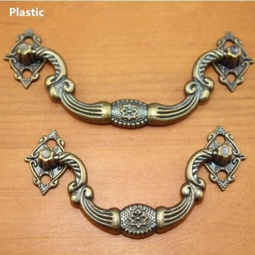 Plastic Box Holder,Suitcase Holder Arch Furniture Hardware Handle,Bronze Tone,1Pc