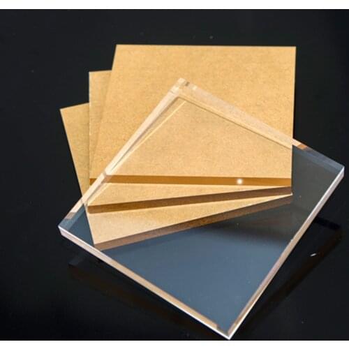 Plexi Glass Clear Plastic Sheet Acrylic Board Polymethyl Methacrylate Transparent Organic Glass Durable Doors and Signage Decor