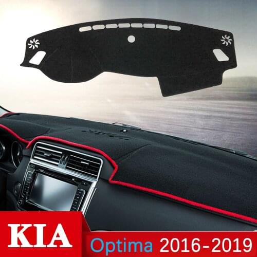For KIA Optima JF 2016 2017 2018 2019 K5 Anti-Slip Mat Dashboard Cover Sunshade Dashmat Protect Carpet Anti-UV Car Accessories