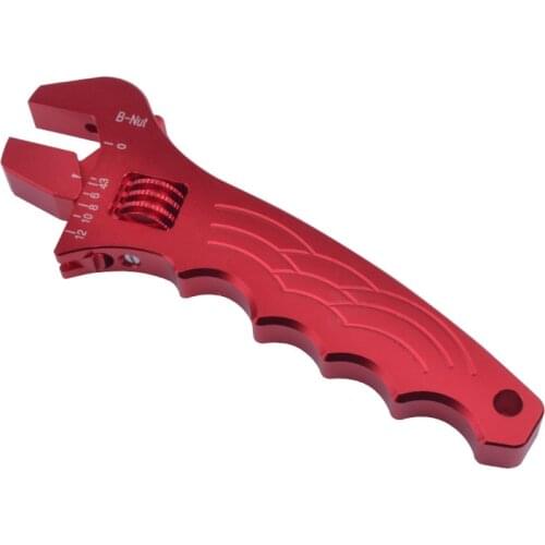 ESPEEDER AN 3 4 6 8 10 12 Red Light Adjustable Aluminum Wrench Fitting Tools Spanner