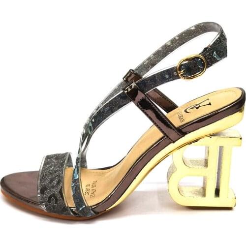 Gladiator Sandals High Heels Shoes Fall Best Street Look Females Square Head Open Toe Clip-On Strappy Sandals Women