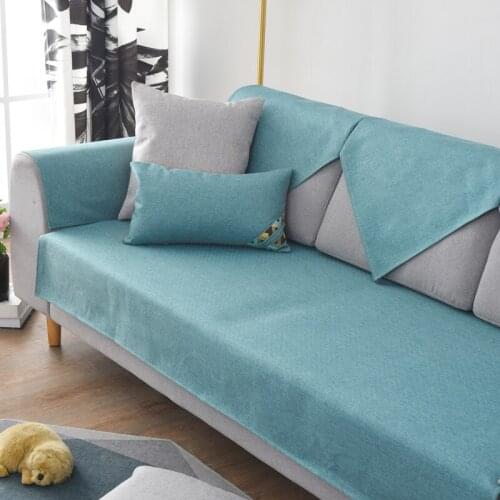 Nordic sofa cushion four seasons universal New Hot slip simple modern cushion fabric sofa cover towel three-person living room