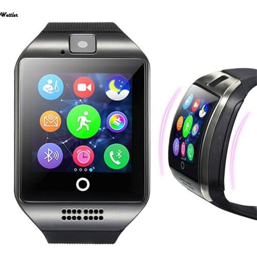 Q18 Touch Screen Bluetooth Smart Watch 2G GSM SIM Phone Call Support TF Card Camera Wrist Watches for iPhone PK DZ09 U8 T8 A1