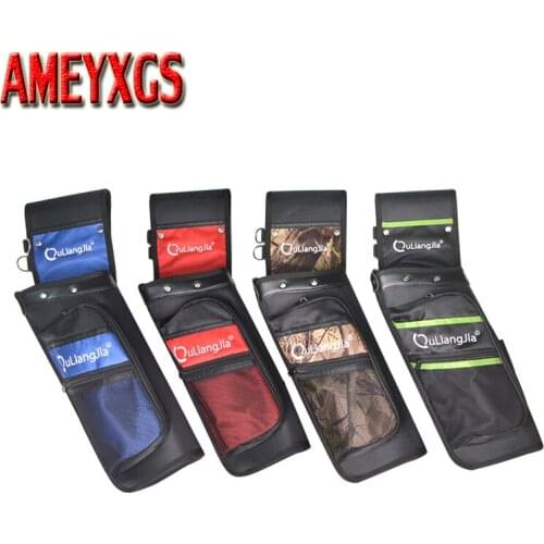 1pc Arrow Quiver Waist Hip Arrow Storage Bag Canvas Material Quivers Arrow Outdoor Hunting Sports Shooting Archery Accessories